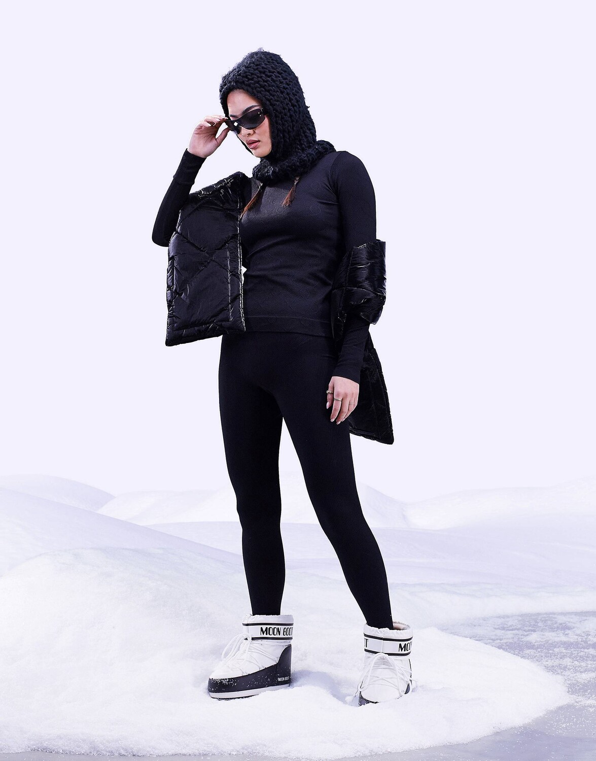 

Черные леггинсы базового слоя ASOS 4505, Черный