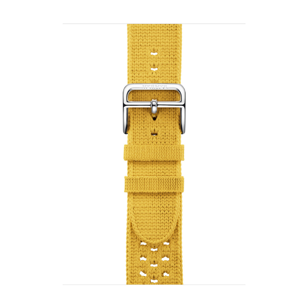

Ремешок для часов Apple Hermes 41 мм, Tricot Single Tour, Jaune de Naples, Желтый