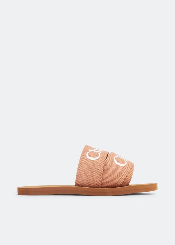 

Шлепанцы CHLOÉ Aqua slides, коричневый