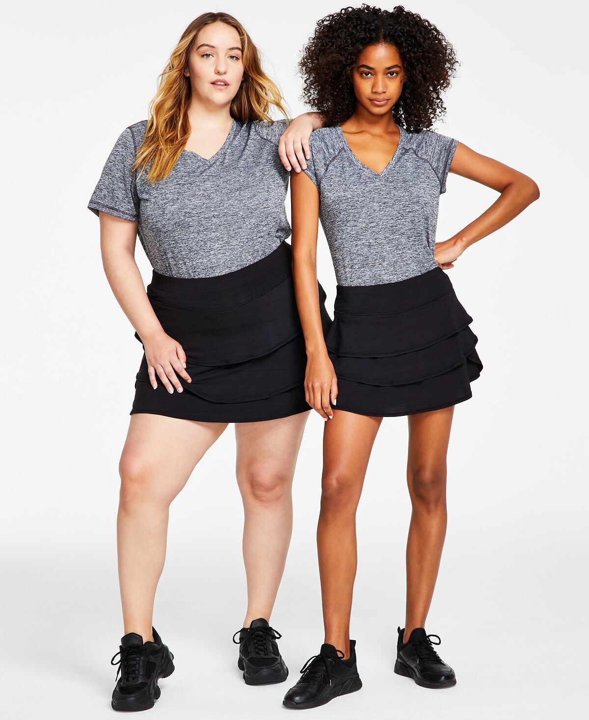 

Шорты с воланами, xs-4x, созданы для macy's ID Ideology, мульти