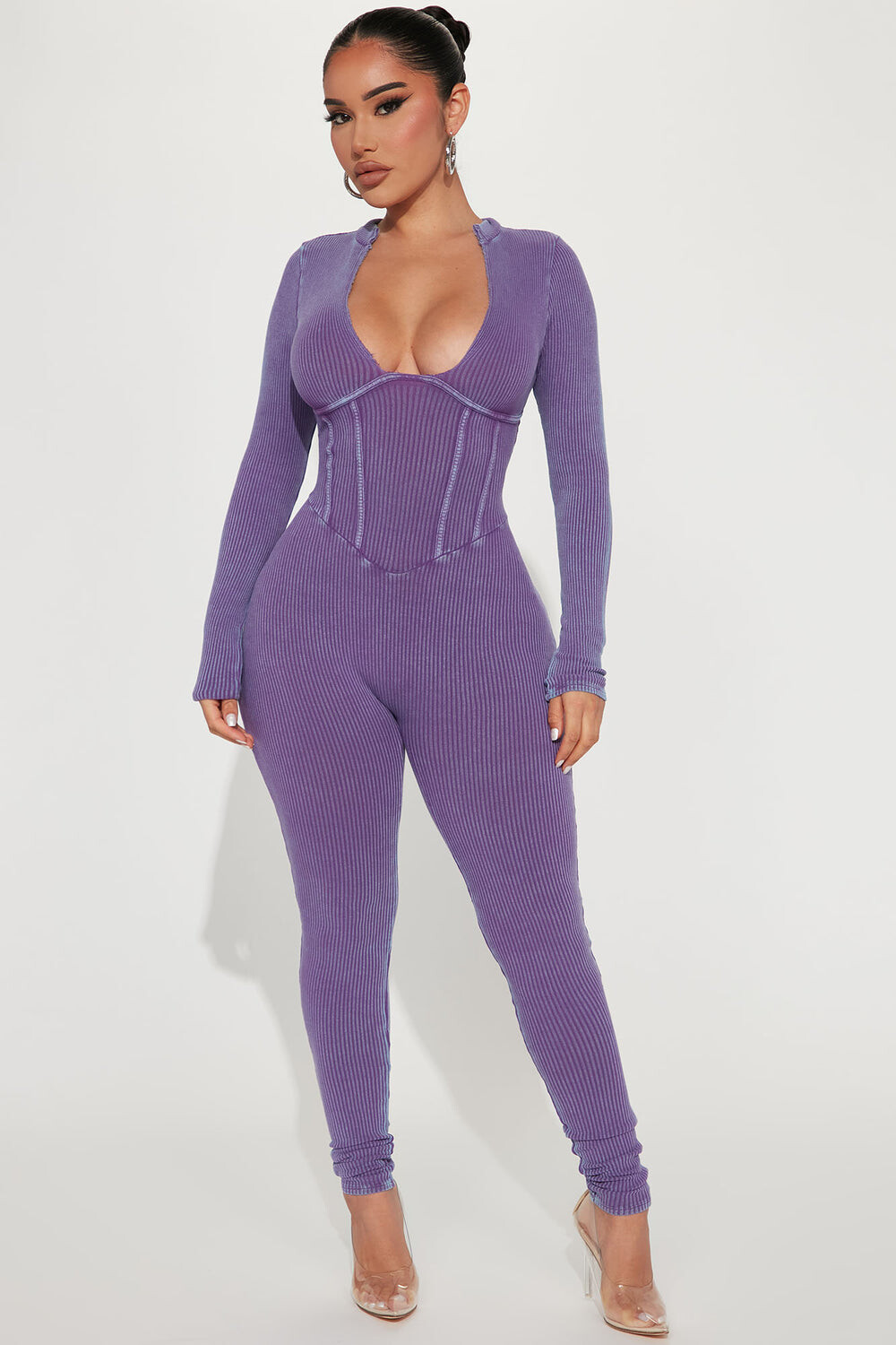 

Комбинезон Fashion Nova GD3568, фиолетовый