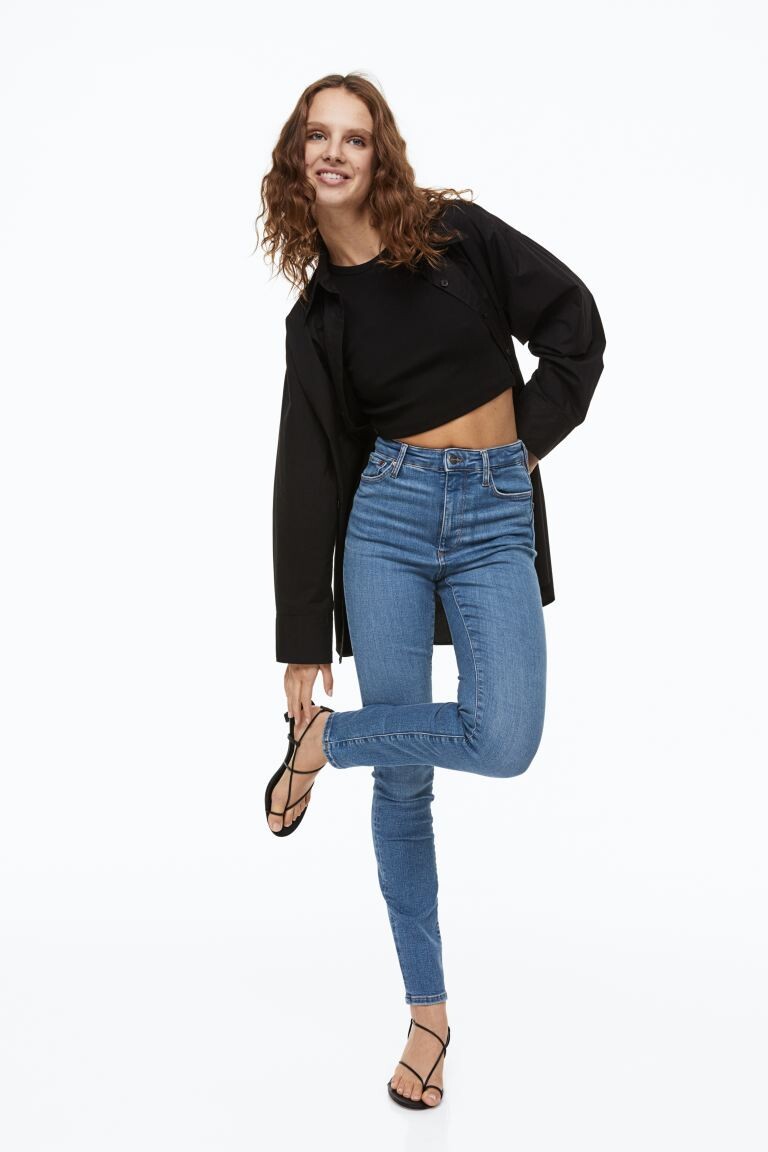 

Формируем узкие высокие джинсы H&M