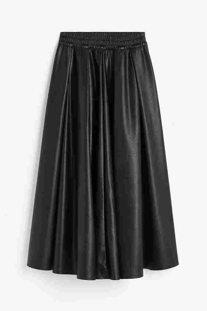 

Юбка H&M Coated A-line, черный