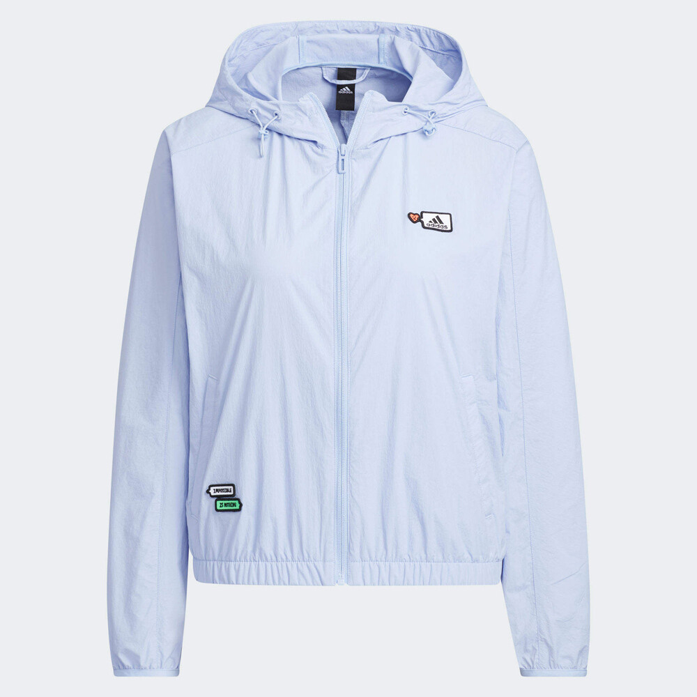 

Куртка Adidas Patterned Woven, голубой, Синий