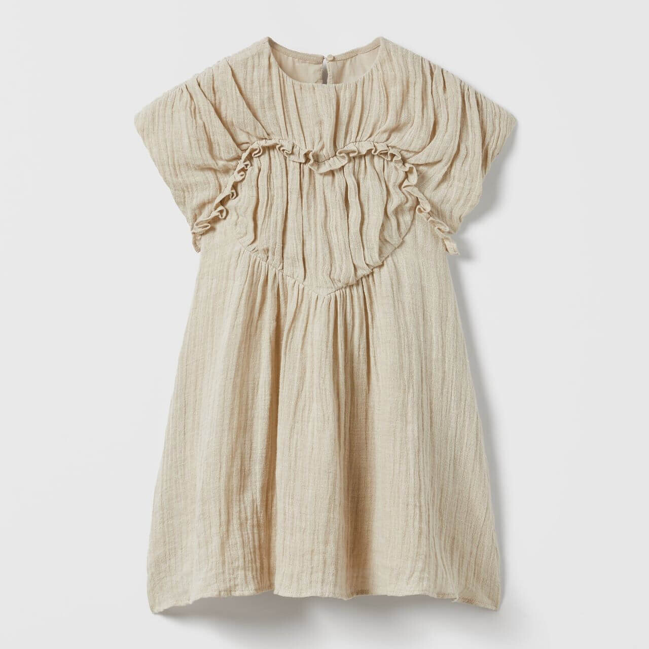 

Платье Zara Textured Heart, бежевый