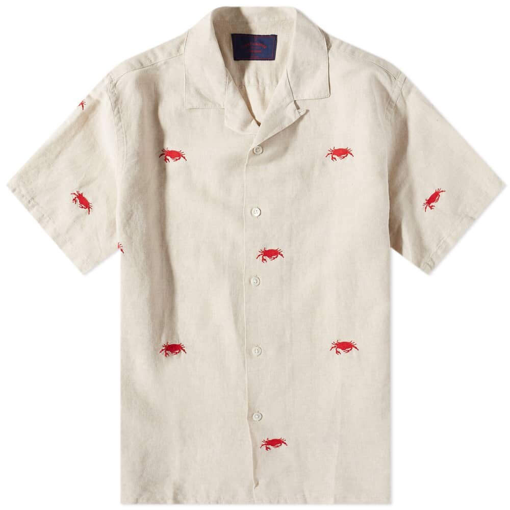 

Рубашка Portuguese Flannel Crab Embroidered Vacation Shirt