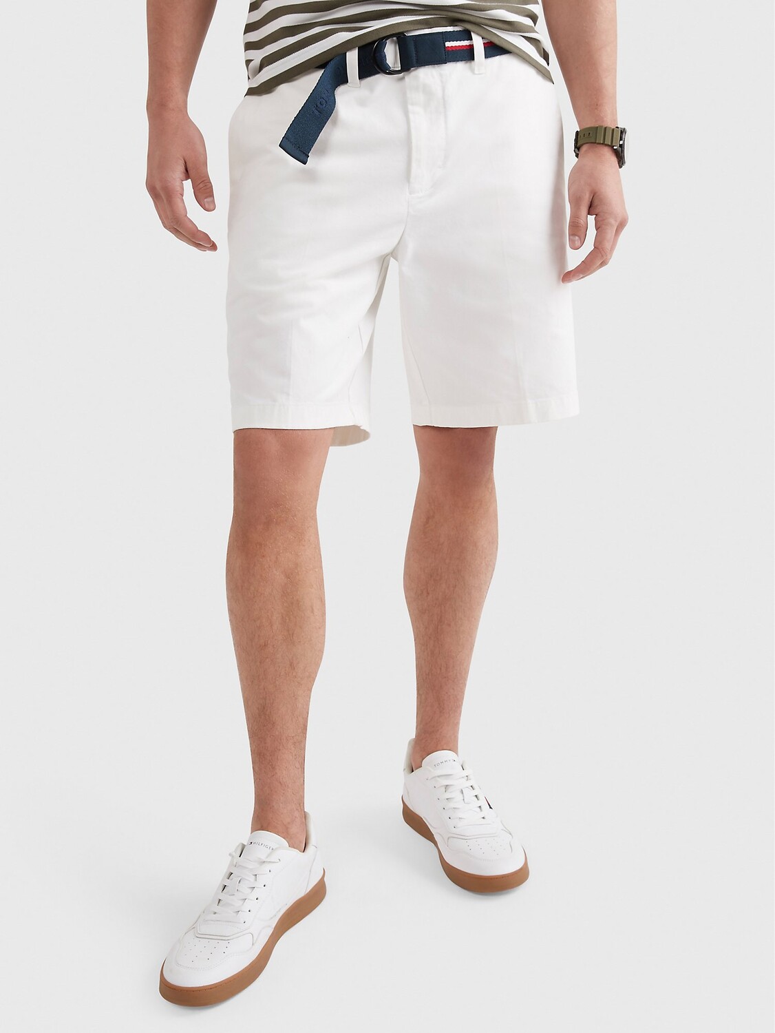 

Шорты Tommy Hilfiger Belted Twill 9" Club, молочный