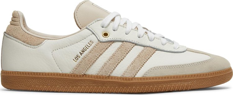 Кроссовки Adidas LAFC x Samba 'Linen Gum', кремовый - фото