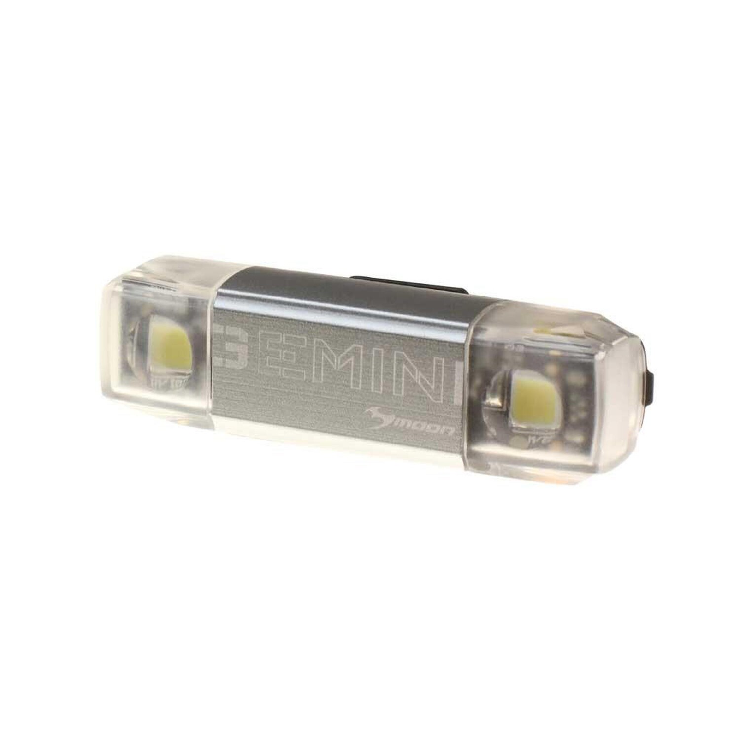 

Передние велосипедные фонари USB Moon Gemini, черный / серебристый / серебристый