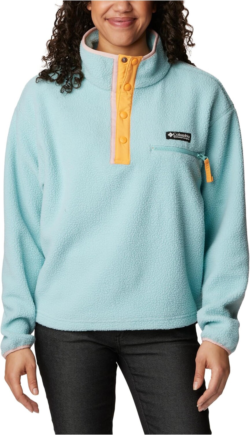 

Куртка Helvetia Cropped 1/2 Snap Columbia, цвет Aqua Haze