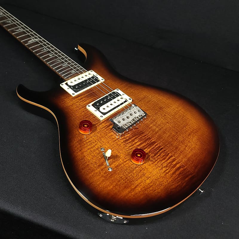 Paul Reed Smith PRS SE CU24 Custom 24 ладовая гитара Lefty Black Gold Burst с чехлом для гитары CU24 Lefty