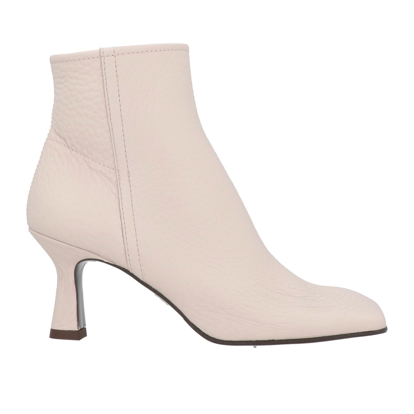 цена Ботильоны Zinda Textured Leather Square Toeline Spool Heel, светло-розовый