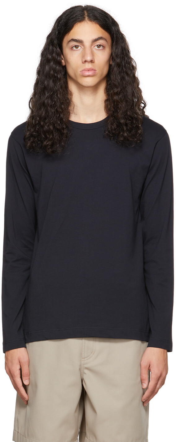 

Темно-синяя футболка с длинным рукавом Forever Comme des Garçons Shirt