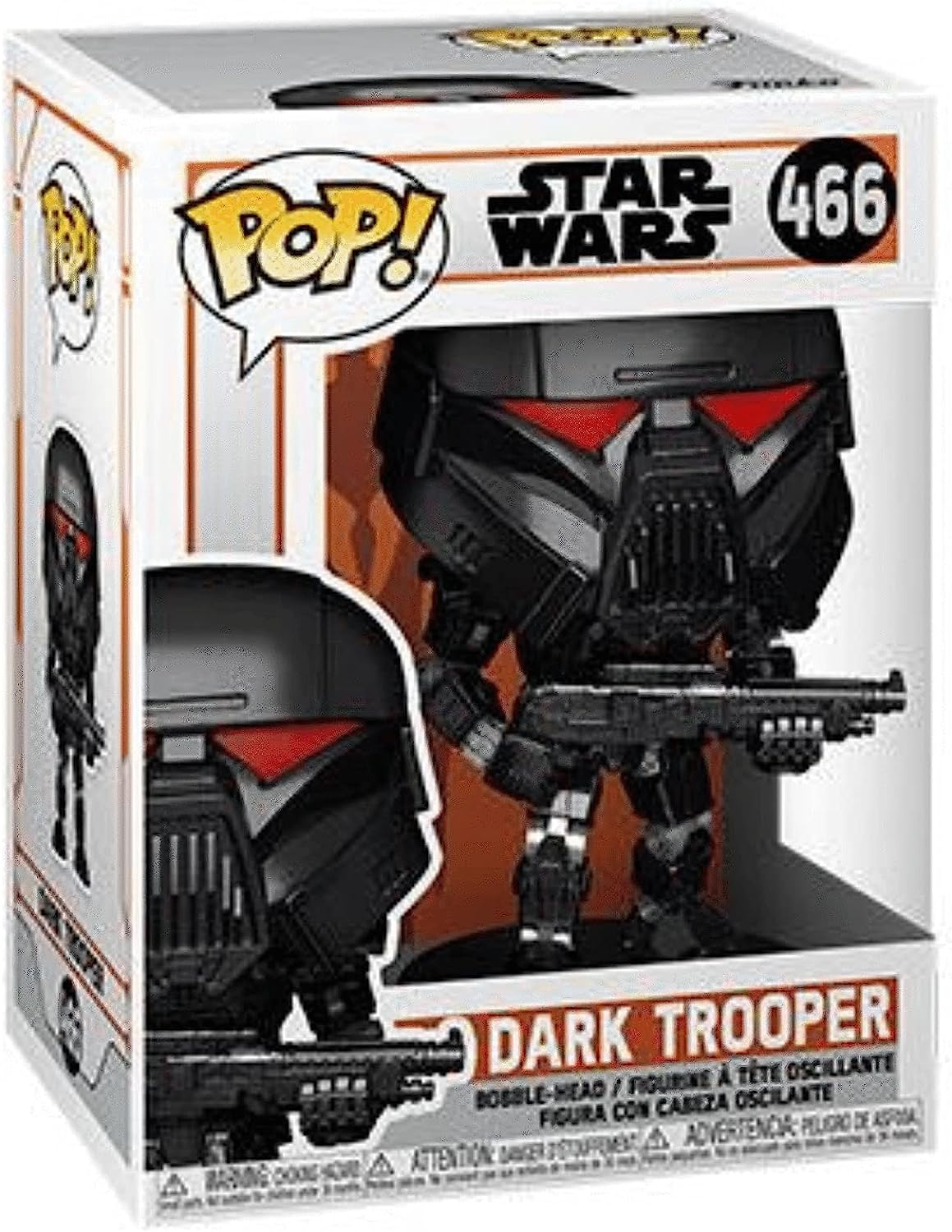 Фигурка Funko POP! Star Wars: The Mandalorian - Dark Trooper фигурка funko pop star wars the mandalorian dark trooper