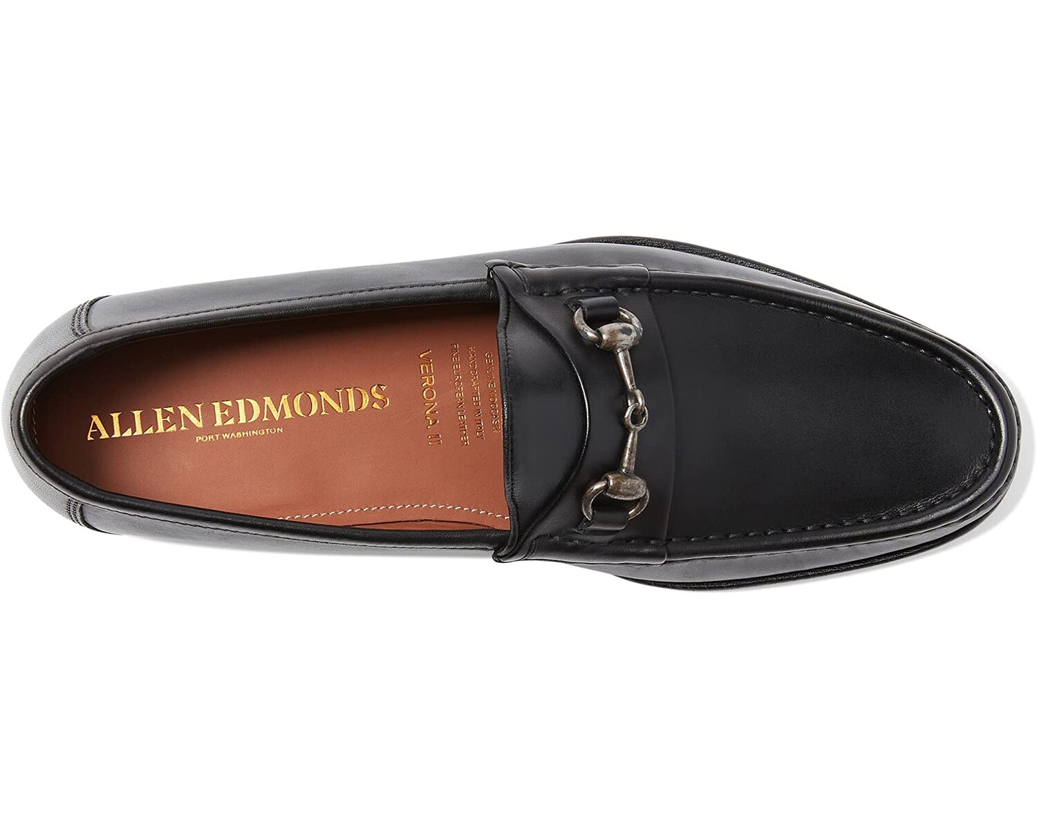 Лоферы Verona II Allen Edmonds, черный мужские лоферы без шнурков verona ii allen edmonds