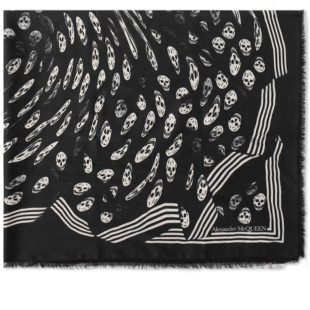 

Шарф Alexander McQueen Vortex Skull Print Scarf