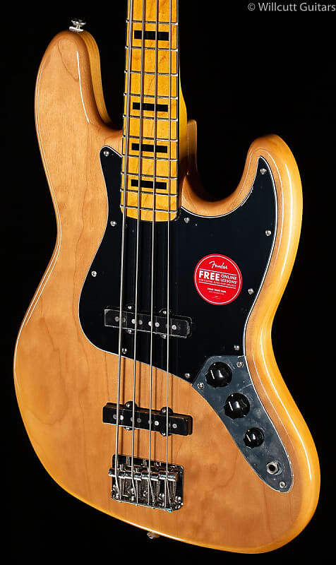 

Squier Classic Vibe '70s Jazz Bass MN Natural Bass Guitar — CMHC21002479-9.04 lbs