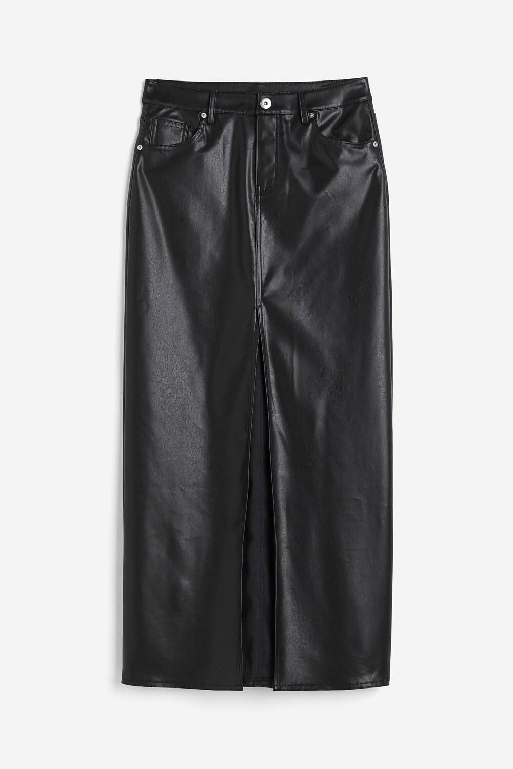 

Юбка H&M Coated Pencil, черный