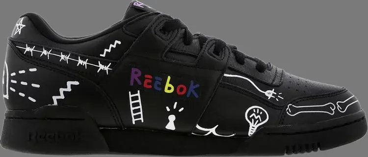 

Кроссовки trouble andrew x workout plus 'black multi' Reebok, черный
