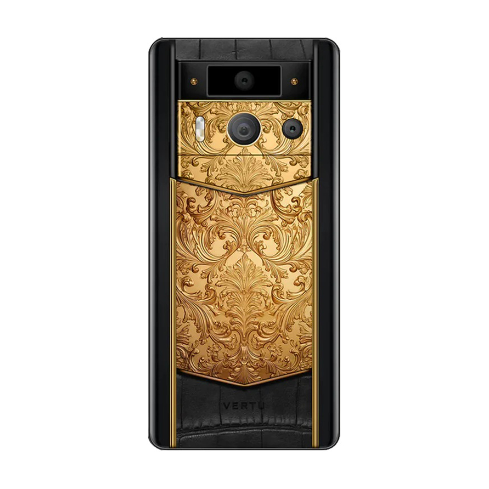 Смартфон Vertu Metavertu 2 Gold High-End Golden Carved Floral, 12 ГБ/512  ГБ, 2 Nano-SIM, черный/золото