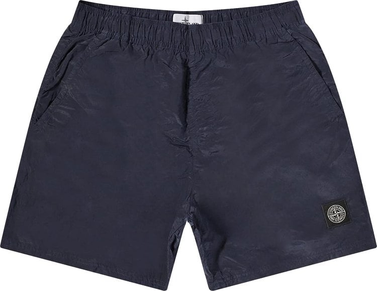 Шорты Stone Island Nylon Patch Logo Shorts 'Navy Blue', синий - фото