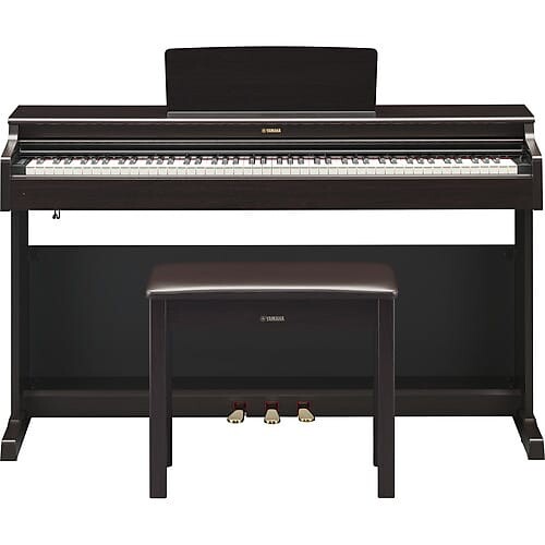 

Yamaha Arius YDP-164 88-клавишное цифровое консольное пианино со скамьей (темный палисандр) Arius YDP-164R
