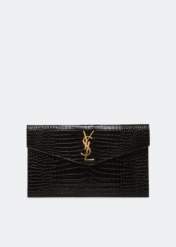 Клатч SAINT LAURENT Uptown pouch, черный