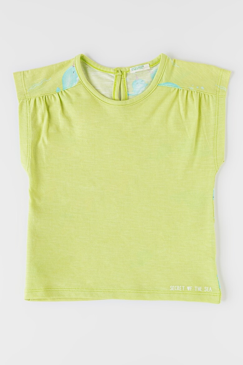 

Футболка с овальным вырезом United Colors Of Benetton, зеленый
