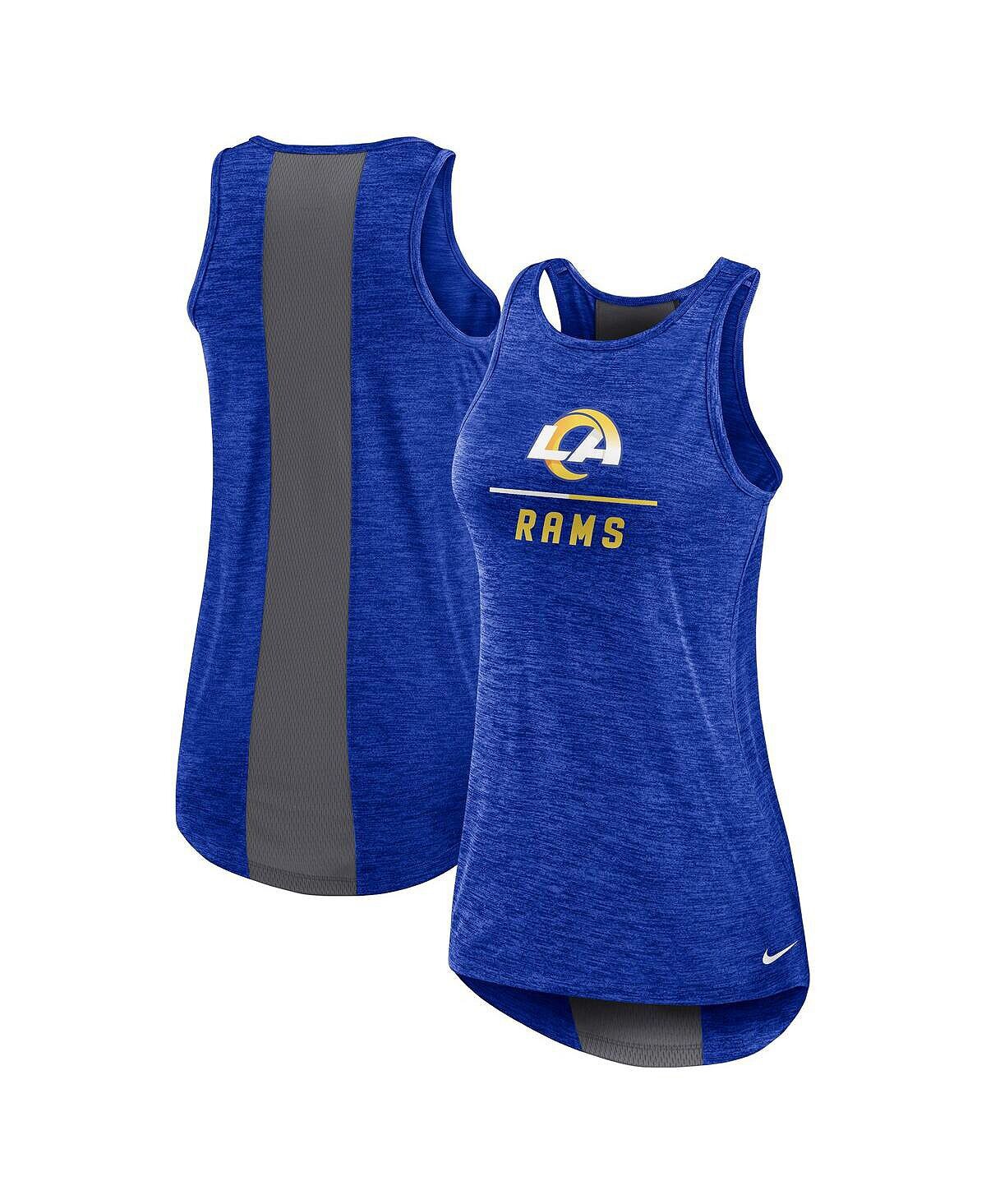 

Женская майка royal los angeles rams с высоким вырезом Nike