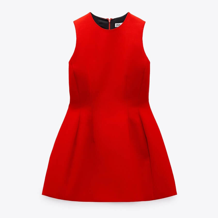 

Платье Zara Short Full, красный