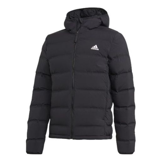 Пуховик Adidas Casual Sports hooded Black, Черный