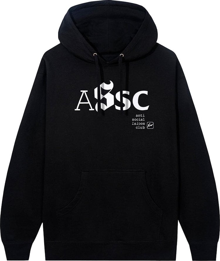 Худи Anti Social Social Club x Fragment Type A Hoodie 'Black', черный - фото