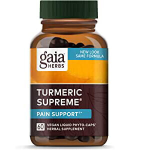 

Куркума Gaia Herbs, 60 веганских капсул