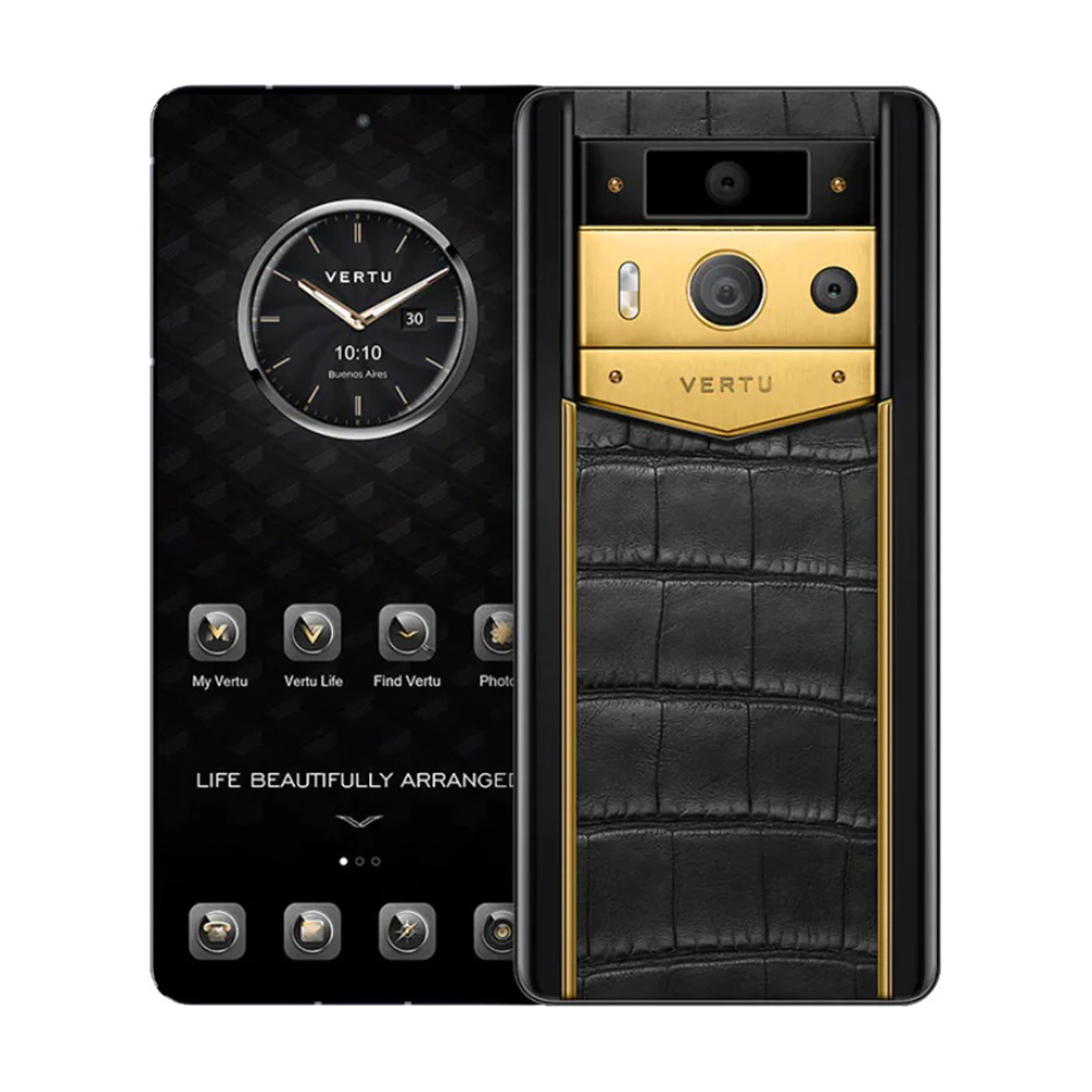 Смартфон Vertu Metavertu 2 Gold High-End, 12 ГБ/512 ГБ, 2 Nano-SIM, черный/ золото – купить с доставкой из-за рубежа через платформу «CDEK.Shopping»