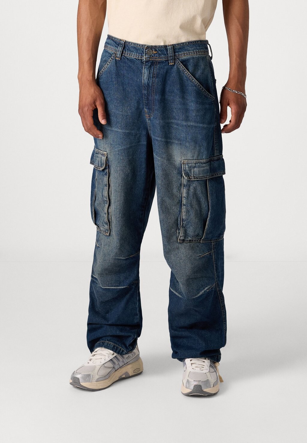 

Джинсы свободного кроя Cargo BDG Urban Outfitters, синие
