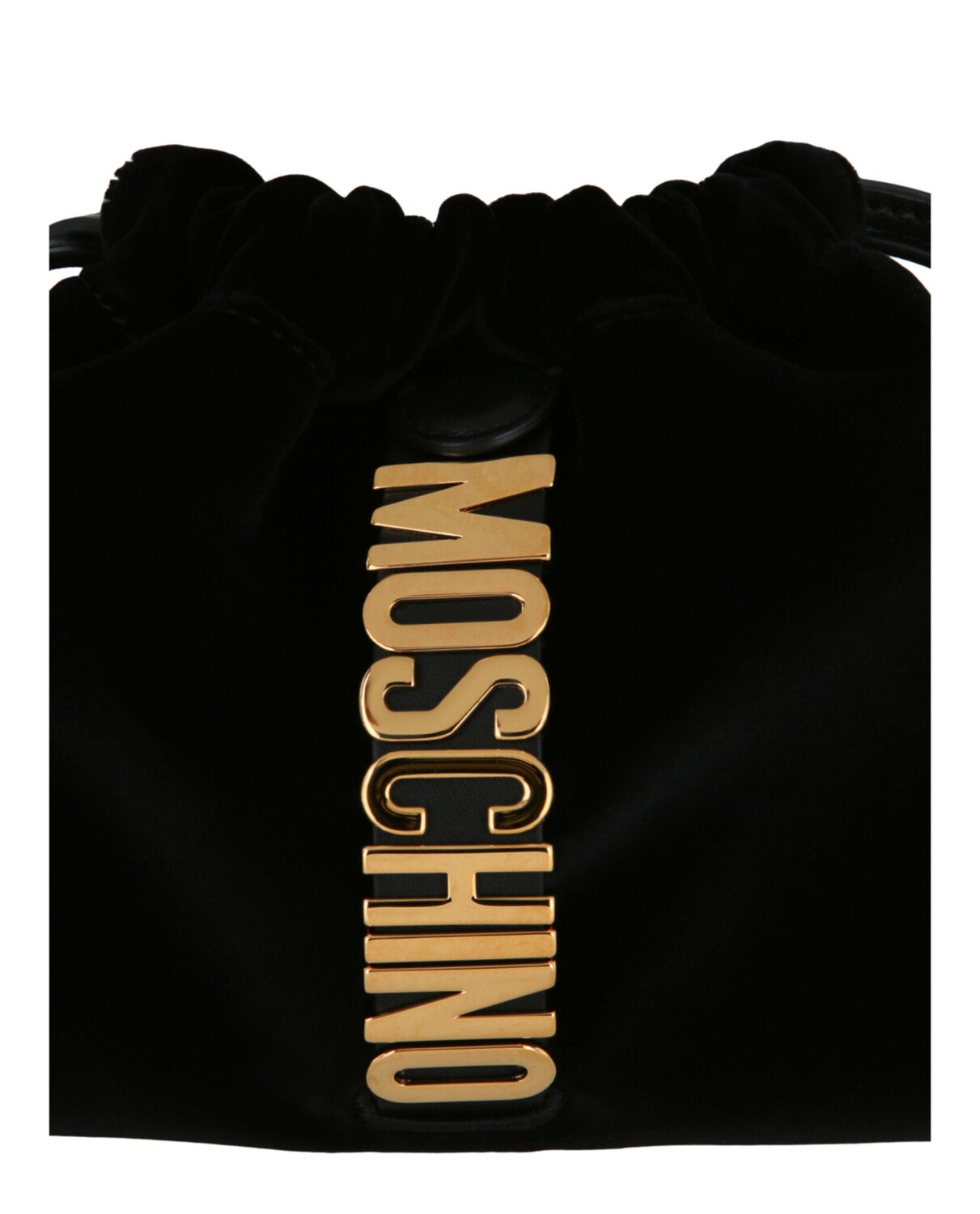 

Сумка через плечо с логотипом и надписью Moschino, черный
