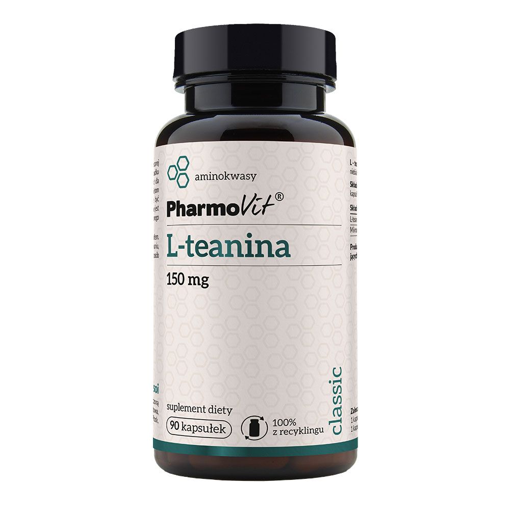 Улучшение настроения, улучшение работы мозга Pharmovit Classic L-Teanina 150 mg, 90 шт