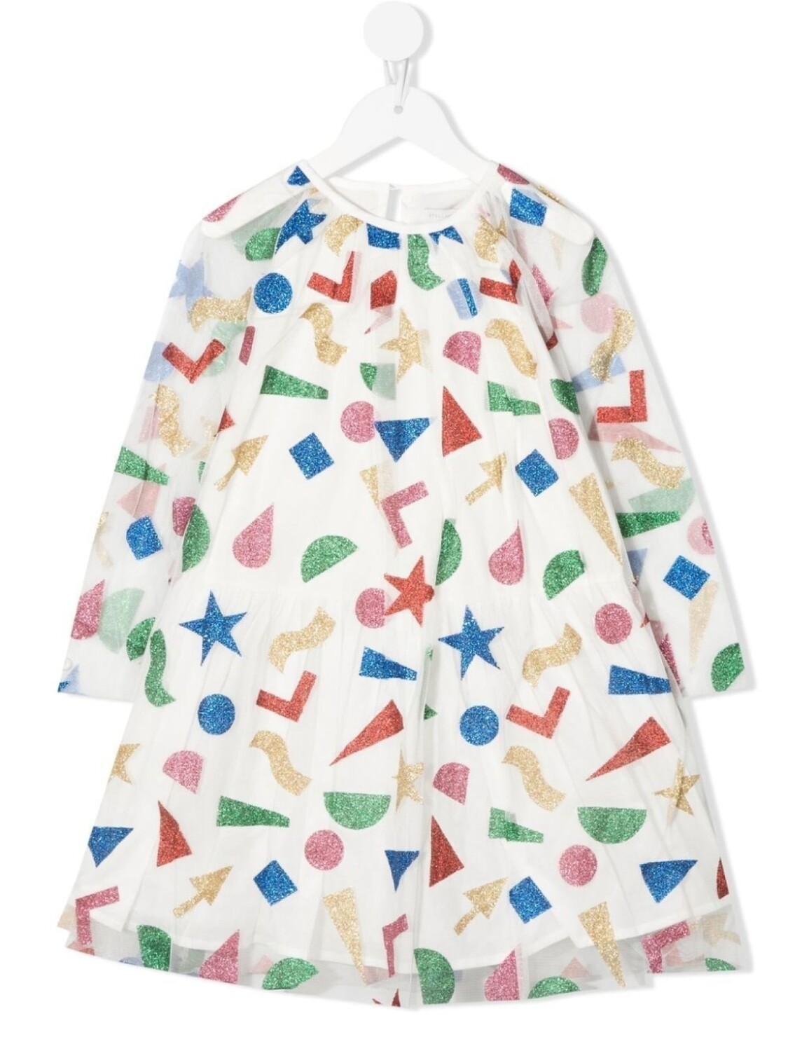 

Stella McCartney Kids платье с блестками, белый