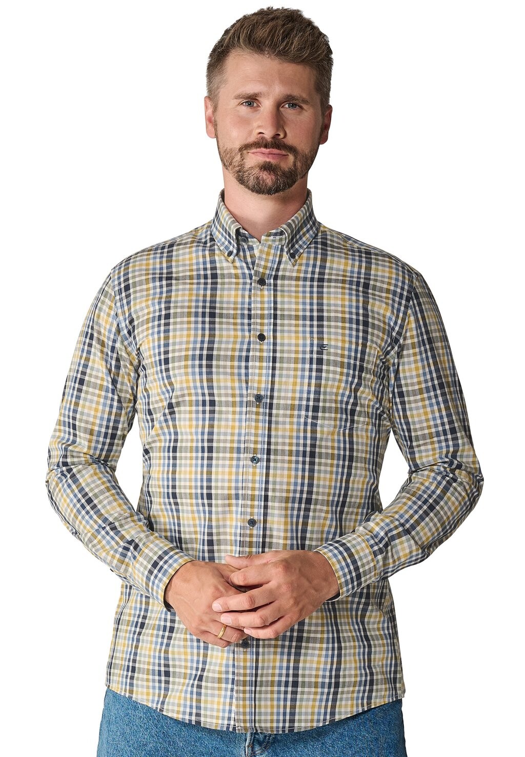 

Рубашка FREIZEIT KARIERT CASUAL FIT CASAMODA, цвет gelb