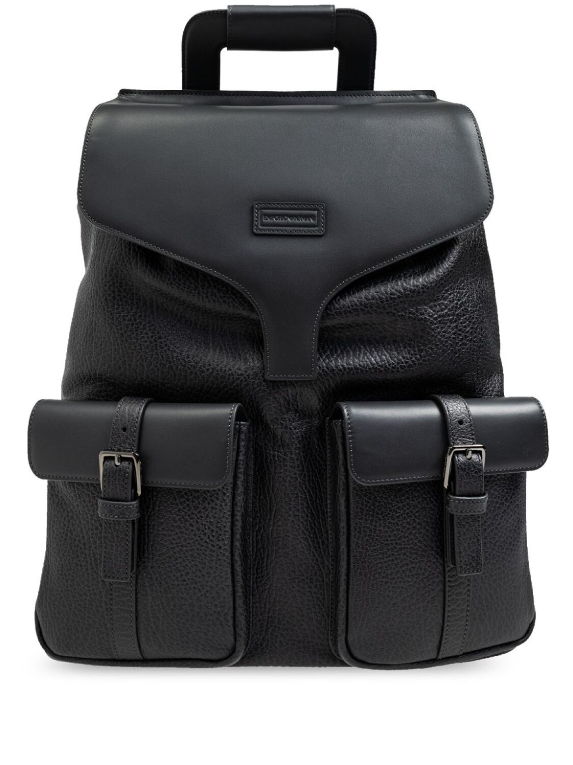 

Emporio Armani рюкзак из шагреневой кожи, серый