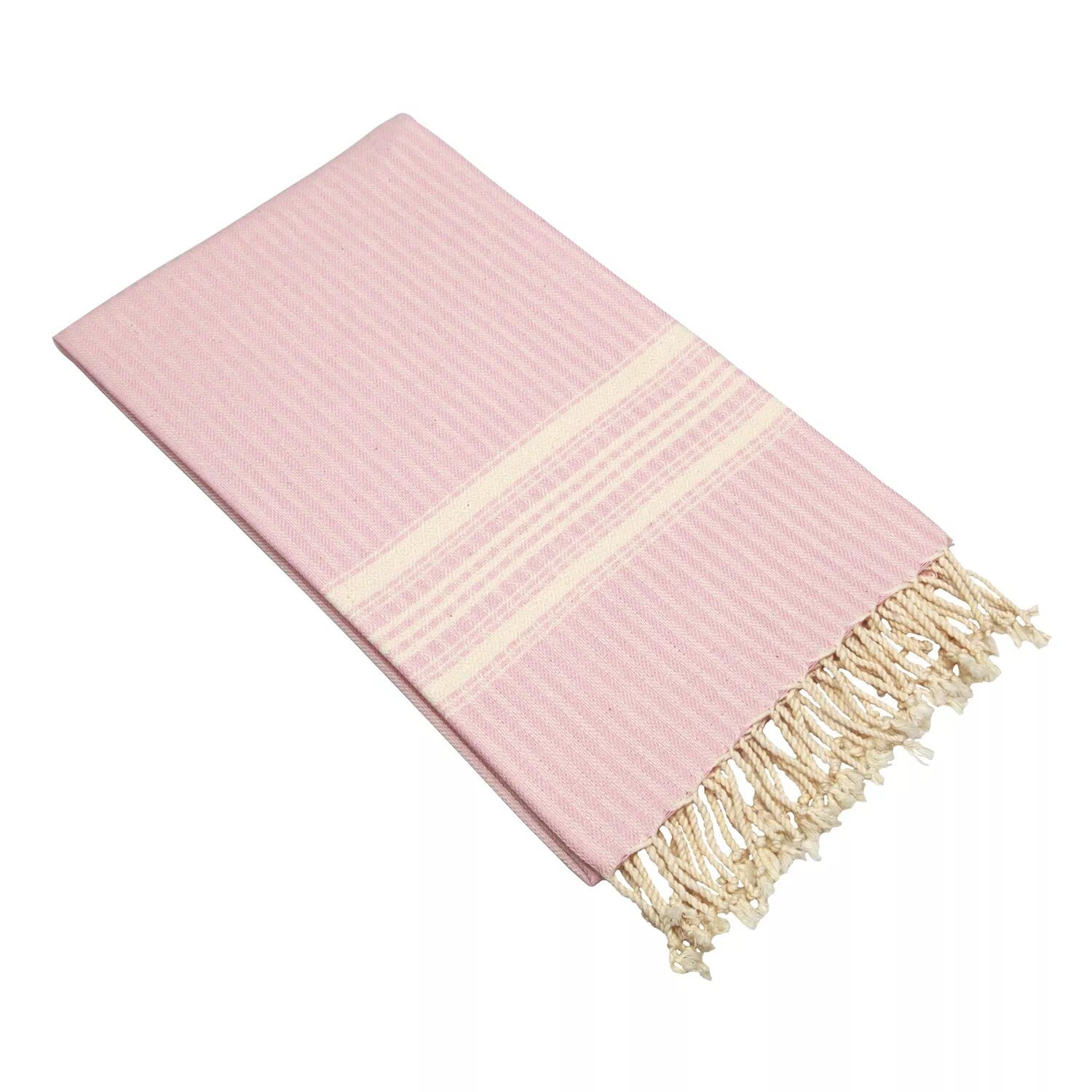 

Linum Home Textiles Роскошное пляжное полотенце с узором «елочка» и пестемалом