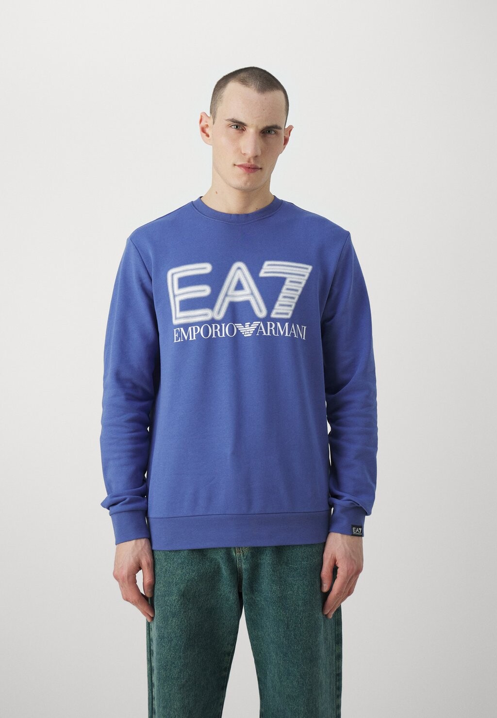 

Свитшот EA7 Emporio Armani, васильковый