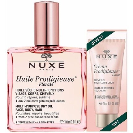 

Nuxe Huile Prodigieuse Florale 100 мл + Crème Prodigieuse Boost Мультикоррекционный гель-крем 15 мл — бесплатно