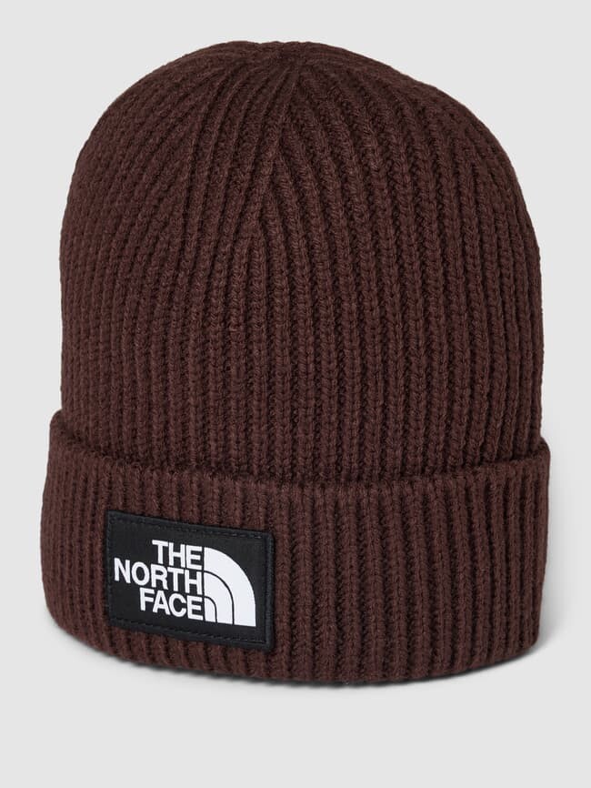 

Шапка с нашивкой-лейблом The North Face, коричневый