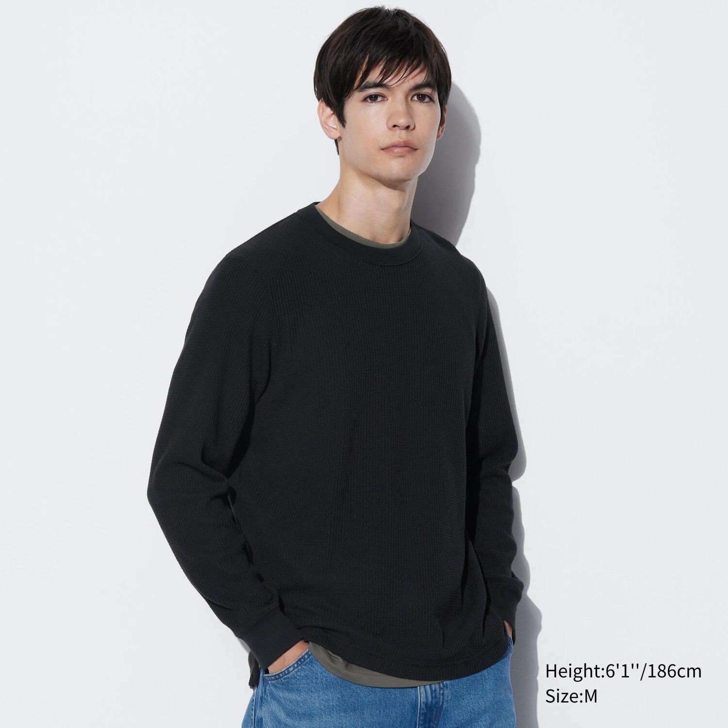 

Футболка Uniqlo с длинными рукавами, черный