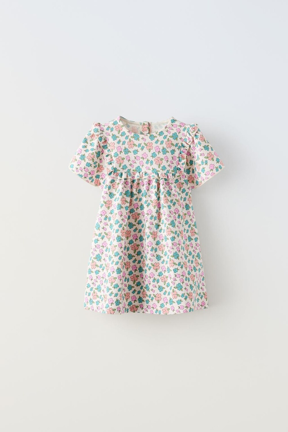 

Платье с жаккардовым принтом ZARA, экрю
