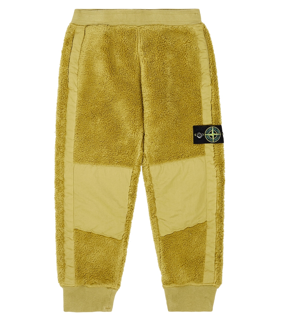 Спортивные брюки из смесового хлопка Stone Island Junior, желтый