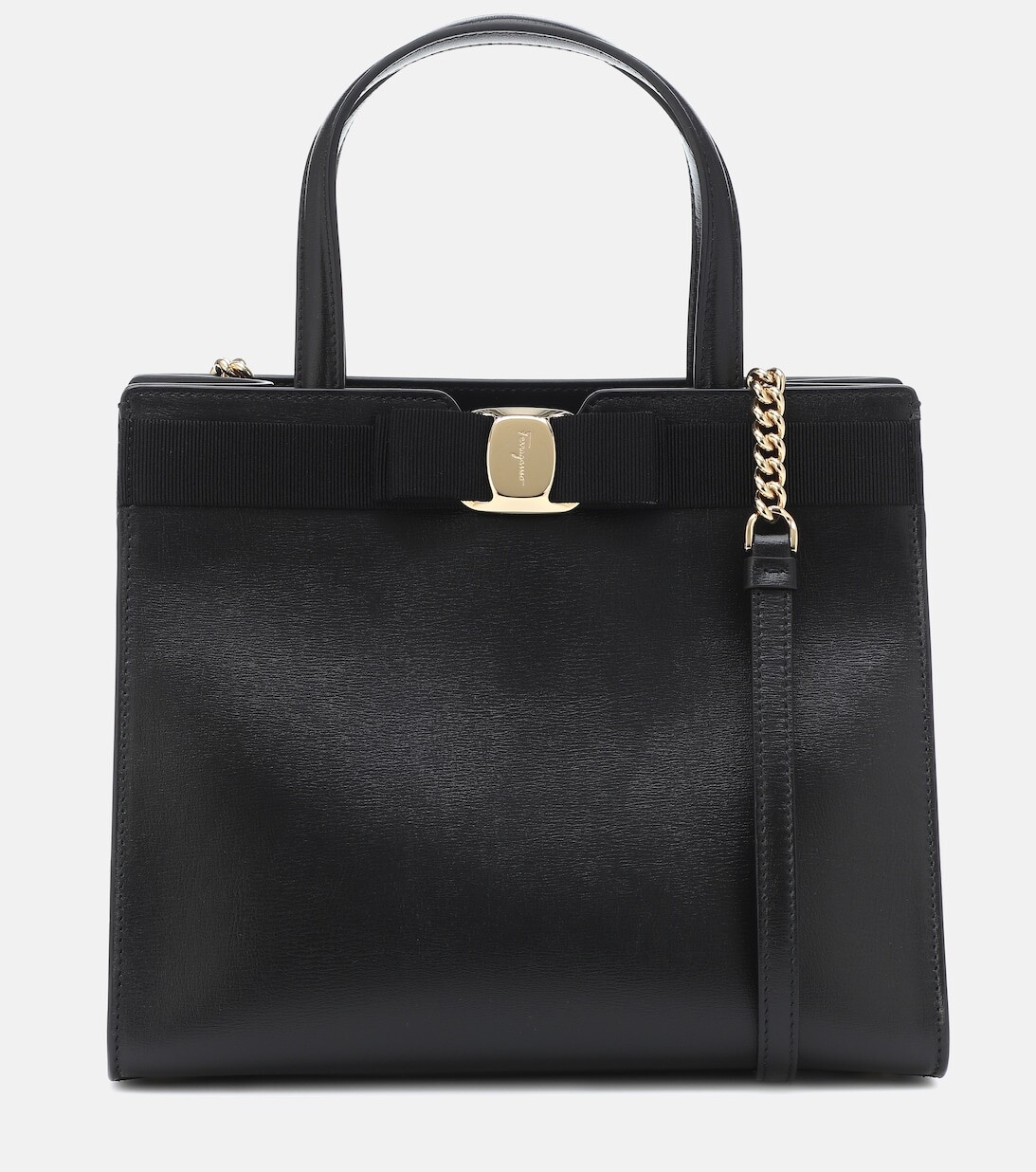 

Сумка-тоут Vara из кожи Ferragamo, черный