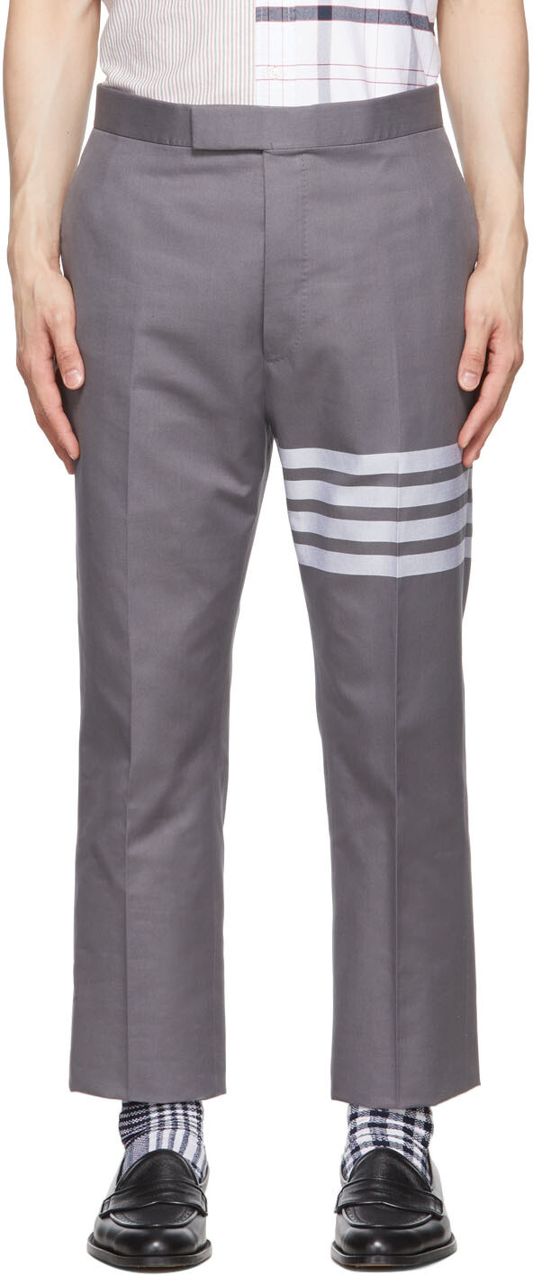 

Серые брюки с 4 полосками Thom Browne