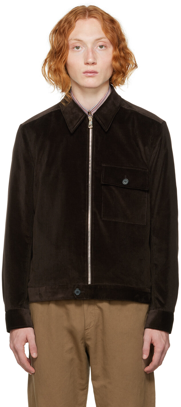 

Коричневая хлопковая куртка Paul Smith